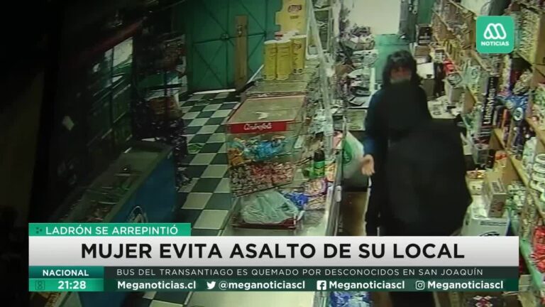 Chile: Joven asaltante de un local comercial se arrepiente y termina orando a Dios