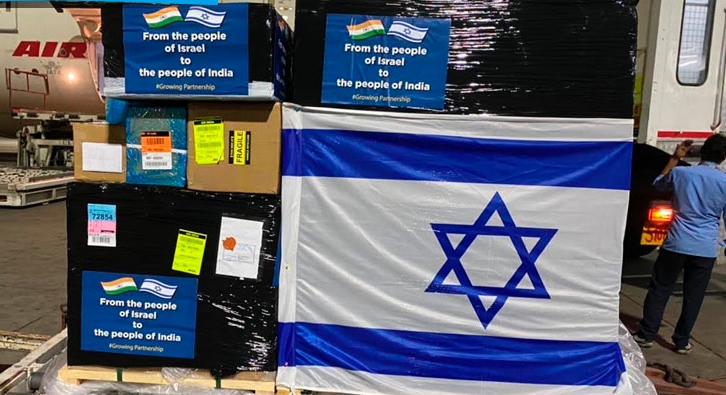 Israel envía respiradores y otros insumos sanitarios a India por el crisis del COVID