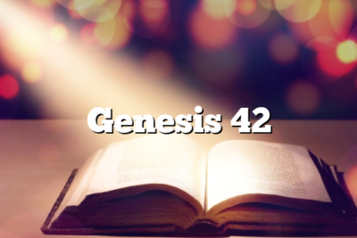 Genesis 42