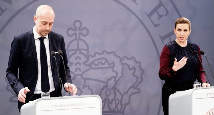 Denmark Prime Minister's Office press conference on coronavirus restrictions