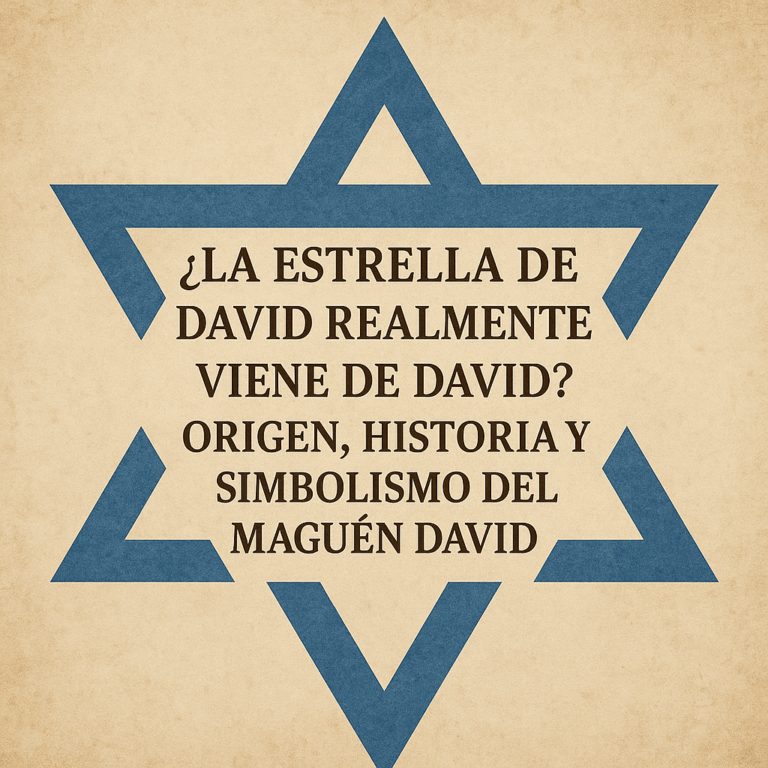 Estrella de 6 puntas ¿La estrella de David realmente viene de David, Maguén David?